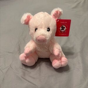 Ms. Teddy Bear Stuffed Pig Plush